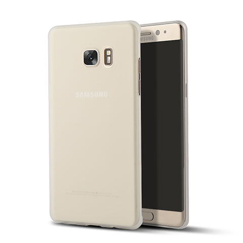 Cover Silicone Trasparente Ultra Sottile Morbida T02 per Samsung Galaxy Note 7 Chiaro