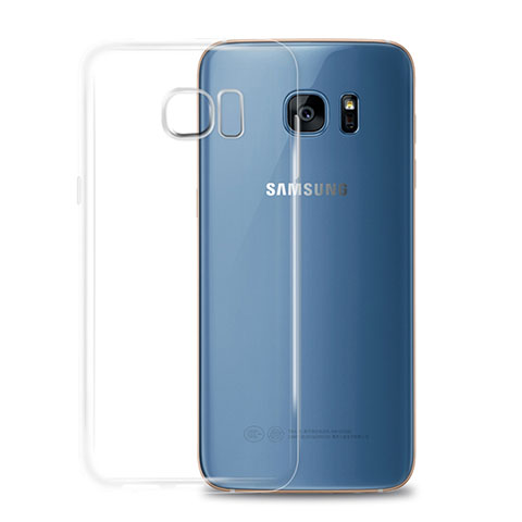 Cover Silicone Trasparente Ultra Sottile Morbida T02 per Samsung Galaxy S7 G930F G930FD Chiaro