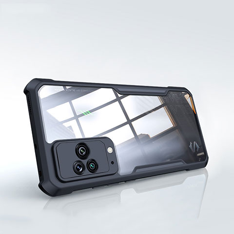 Cover Silicone Trasparente Ultra Sottile Morbida T02 per Xiaomi Black Shark 5 5G Nero
