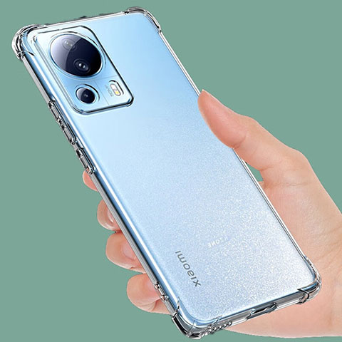 Cover Silicone Trasparente Ultra Sottile Morbida T02 per Xiaomi Mi 13 Lite 5G Chiaro