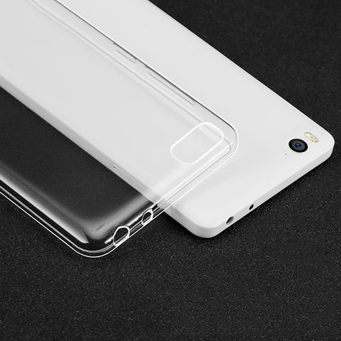 Cover Silicone Trasparente Ultra Sottile Morbida T02 per Xiaomi Mi 4C Chiaro