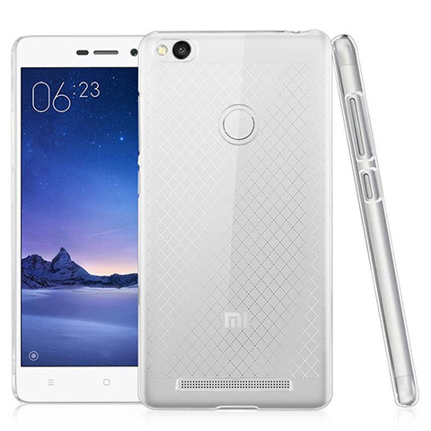 Cover Silicone Trasparente Ultra Sottile Morbida T02 per Xiaomi Redmi 3S Chiaro