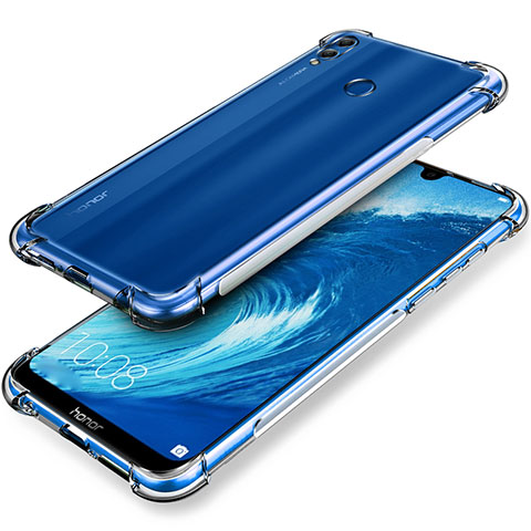 Cover Silicone Trasparente Ultra Sottile Morbida T03 per Huawei Honor 8X Max Chiaro