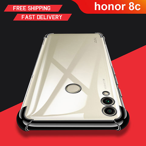 Cover Silicone Trasparente Ultra Sottile Morbida T03 per Huawei Honor Play 8C Chiaro