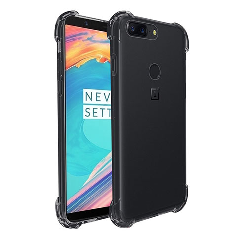 Cover Silicone Trasparente Ultra Sottile Morbida T03 per OnePlus 5T A5010 Chiaro