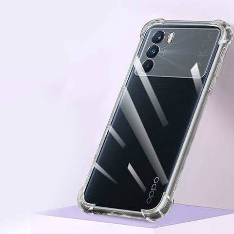 Cover Silicone Trasparente Ultra Sottile Morbida T03 per Oppo K9 Pro 5G Chiaro