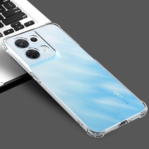 Cover Silicone Trasparente Ultra Sottile Morbida T03 per Oppo Reno8 5G Chiaro