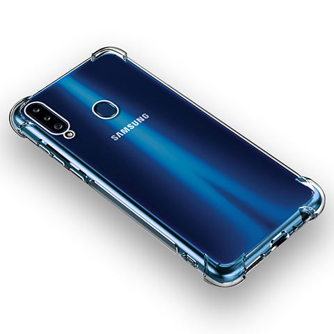 Cover Silicone Trasparente Ultra Sottile Morbida T03 per Samsung Galaxy A20s Chiaro