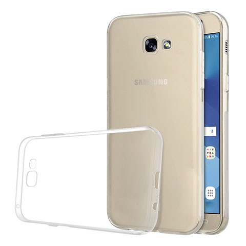 Cover Silicone Trasparente Ultra Sottile Morbida T03 per Samsung Galaxy A5 (2017) Duos Chiaro
