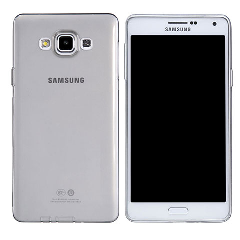 Cover Silicone Trasparente Ultra Sottile Morbida T03 per Samsung Galaxy A7 SM-A700 Chiaro