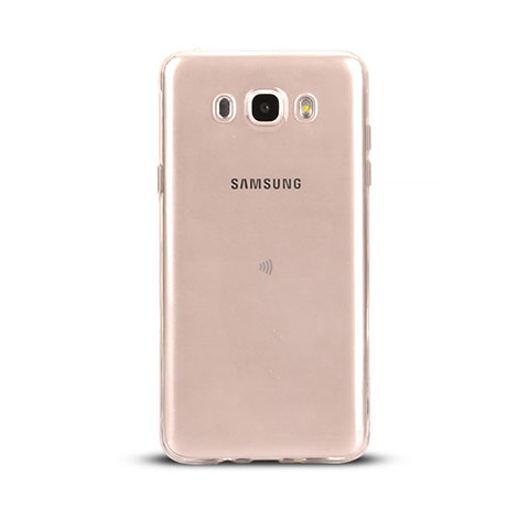 Cover Silicone Trasparente Ultra Sottile Morbida T03 per Samsung Galaxy J5 Duos (2016) Chiaro