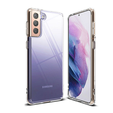 Cover Silicone Trasparente Ultra Sottile Morbida T03 per Samsung Galaxy S21 Plus 5G Chiaro