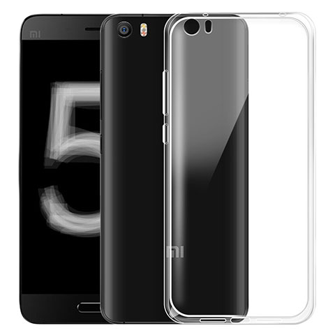 Cover Silicone Trasparente Ultra Sottile Morbida T03 per Xiaomi Mi 5 Chiaro