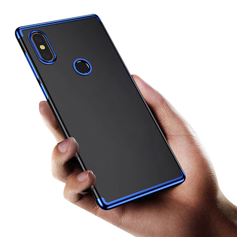 Cover Silicone Trasparente Ultra Sottile Morbida T03 per Xiaomi Mi Mix 2S Blu