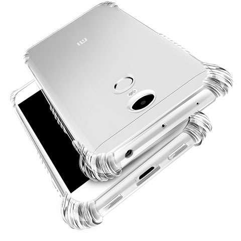 Cover Silicone Trasparente Ultra Sottile Morbida T03 per Xiaomi Redmi Note 4 Chiaro