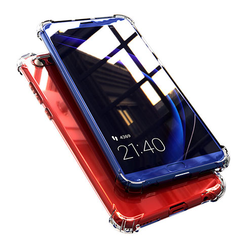 Cover Silicone Trasparente Ultra Sottile Morbida T04 per Huawei Honor V10 Chiaro