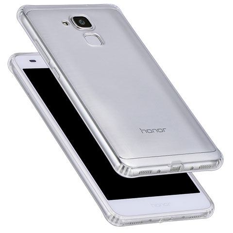 Cover Silicone Trasparente Ultra Sottile Morbida T05 per Huawei Honor 7 Lite Chiaro