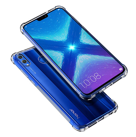 Cover Silicone Trasparente Ultra Sottile Morbida T05 per Huawei Honor 8X Chiaro