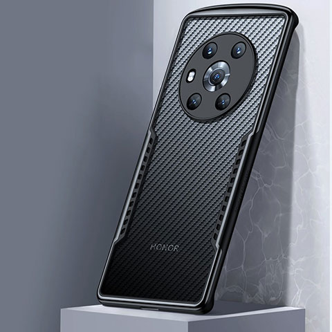 Cover Silicone Trasparente Ultra Sottile Morbida T05 per Huawei Honor Magic3 5G Nero