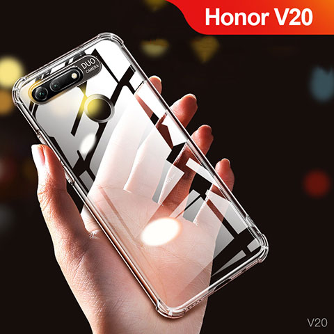 Cover Silicone Trasparente Ultra Sottile Morbida T05 per Huawei Honor View 20 Chiaro