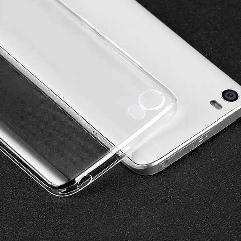 Cover Silicone Trasparente Ultra Sottile Morbida T05 per Xiaomi Mi 5 Chiaro