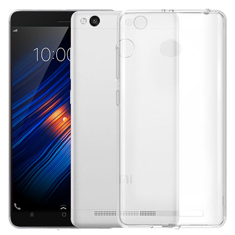 Cover Silicone Trasparente Ultra Sottile Morbida T05 per Xiaomi Redmi 3 High Edition Chiaro