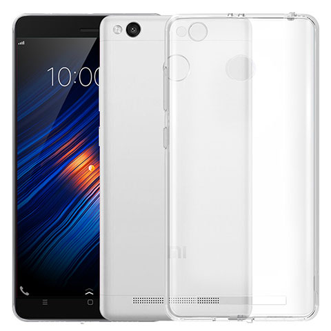 Cover Silicone Trasparente Ultra Sottile Morbida T05 per Xiaomi Redmi 3S Prime Chiaro