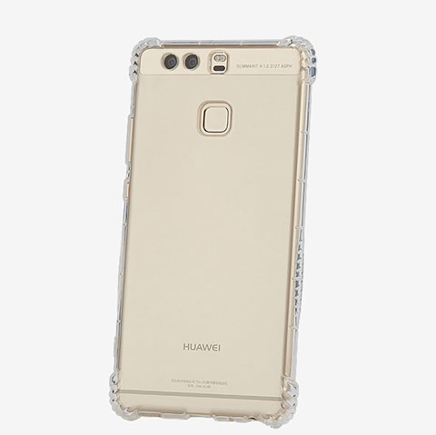 Cover Silicone Trasparente Ultra Sottile Morbida T06 per Huawei P9 Chiaro