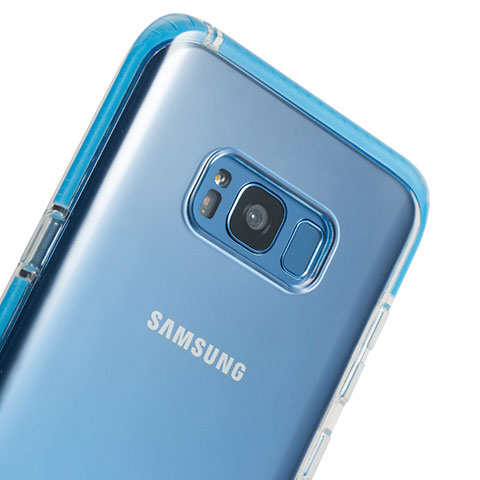 Cover Silicone Trasparente Ultra Sottile Morbida T06 per Samsung Galaxy S8 Chiaro