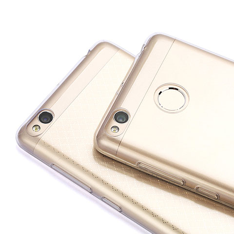Cover Silicone Trasparente Ultra Sottile Morbida T06 per Xiaomi Redmi 3 Pro Grigio
