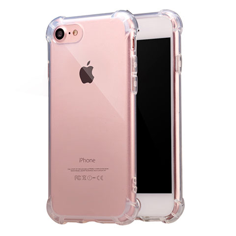 Cover Silicone Trasparente Ultra Sottile Morbida T07 per Apple iPhone 8 Chiaro