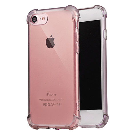 Cover Silicone Trasparente Ultra Sottile Morbida T07 per Apple iPhone SE (2020) Grigio