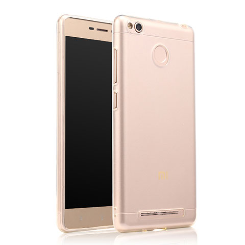 Cover Silicone Trasparente Ultra Sottile Morbida T07 per Xiaomi Redmi 3S Chiaro