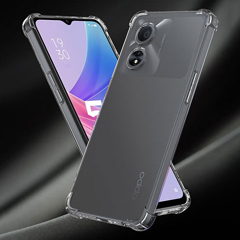 Cover Silicone Trasparente Ultra Sottile Morbida T08 per Oppo A78 5G Chiaro