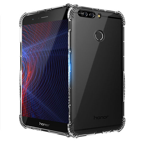 Cover Silicone Trasparente Ultra Sottile Morbida T10 per Huawei Honor 8 Pro Chiaro