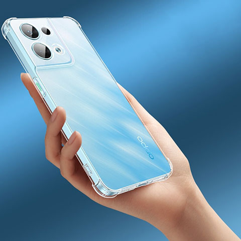 Cover Silicone Trasparente Ultra Sottile Morbida T13 per Oppo Reno9 Pro+ Plus 5G Chiaro