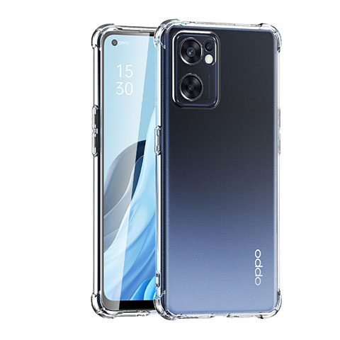 Cover Silicone Trasparente Ultra Sottile Morbida T16 per Oppo Reno7 SE 5G Chiaro