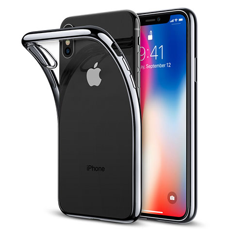 Cover Silicone Trasparente Ultra Sottile Morbida T26 per Apple iPhone X Chiaro