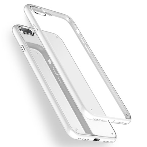 Cover Silicone Trasparente Ultra Sottile Morbida Z04 per Apple iPhone 7 Plus Chiaro
