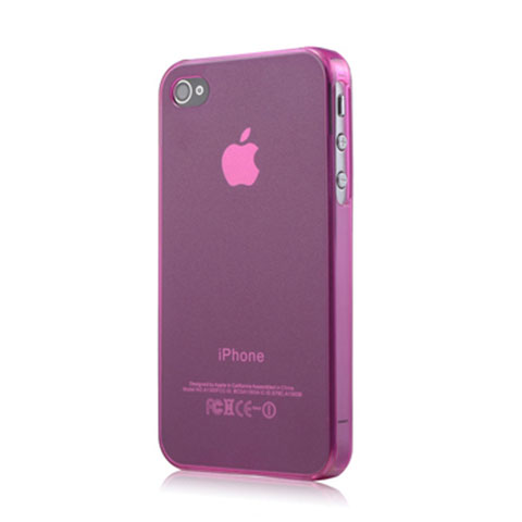 Cover Silicone Ultra Sottile Morbida Opaca per Apple iPhone 4 Rosa