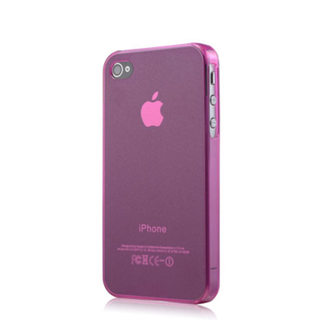 Cover Silicone Ultra Sottile Morbida Opaca per Apple iPhone 4S Rosa