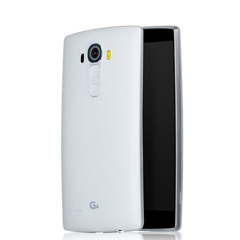 Cover Silicone Ultra Sottile Morbida Opaca per LG G4 Bianco