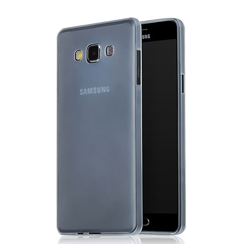 Cover Silicone Ultra Sottile Morbida Opaca per Samsung Galaxy A7 Duos SM-A700F A700FD Bianco