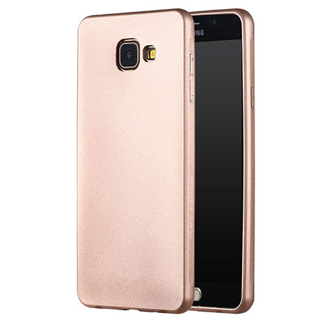 Cover Silicone Ultra Sottile Morbida per Samsung Galaxy A7 (2016) A7100 Oro