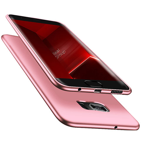 Cover Silicone Ultra Sottile Morbida R06 per Samsung Galaxy S7 Edge G935F Rosa