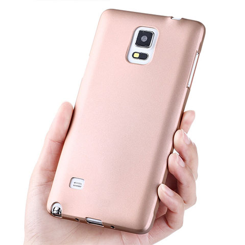 Cover Silicone Ultra Sottile Morbida S02 per Samsung Galaxy Note 4 SM-N910F Oro Rosa