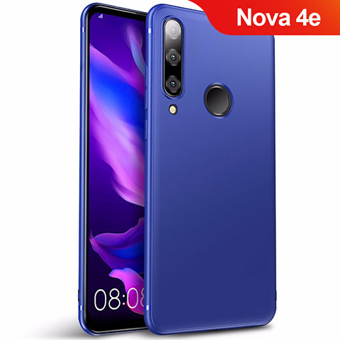 Cover Silicone Ultra Sottile Morbida S03 per Huawei Nova 4e Blu