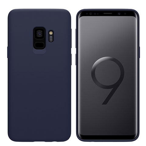 Cover Silicone Ultra Sottile Morbida S03 per Samsung Galaxy S9 Blu