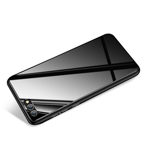 Cover Silicone Ultra Sottile Morbida Specchio per Huawei Honor V10 Nero