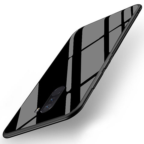 Cover Silicone Ultra Sottile Morbida Specchio per Xiaomi Pocophone F1 Nero